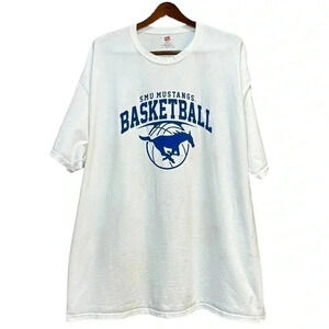 SMU Mustangs Basketball Mens 3XL Short Sleeve